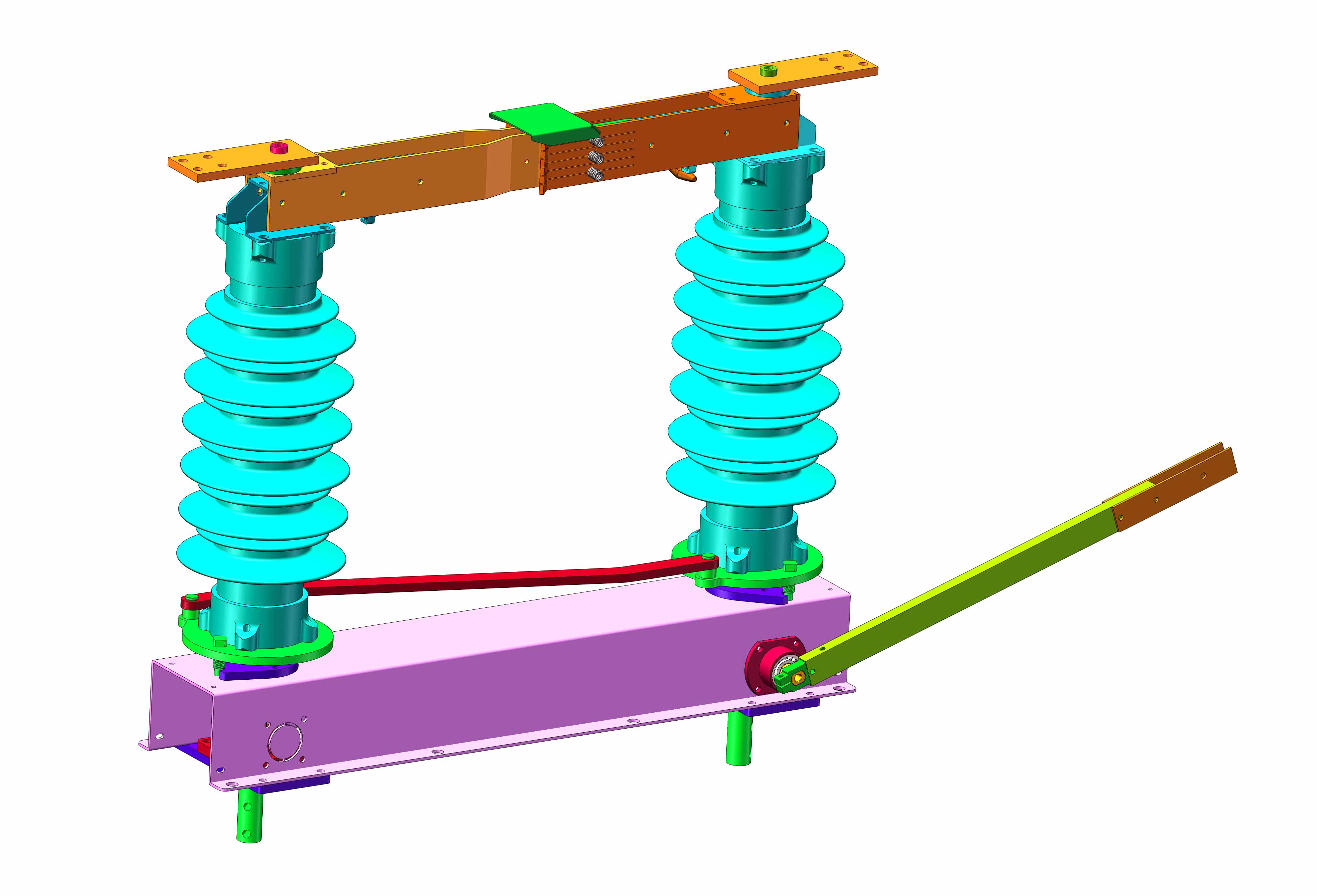 户外高压隔离开关（27.5KV带接地型）